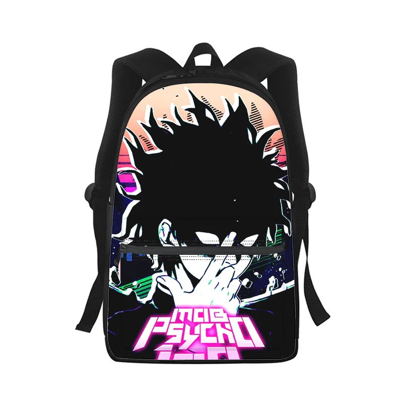 Mob Psycho 100 Anime Men Women Backpack 3D Print Fashion Student School Bag Laptop Backpack Kids Travel Shoulder Bag