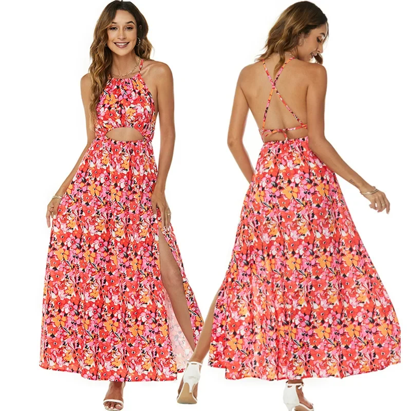 Летние каникулы женская одежда пляжная юбка в стиле бохо топ на бретельках майка