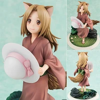 natsumes book of friends action figure little fox with hat cartoon model tabletop ornament toys