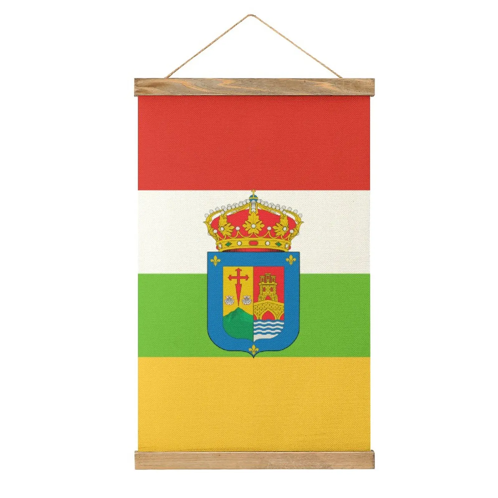 

Canvas Hanging Picture Flag of La Rioja (with Coat of Arms) Cute Funny Novelty Draw Kitchen Wall Decoration Style Decorate