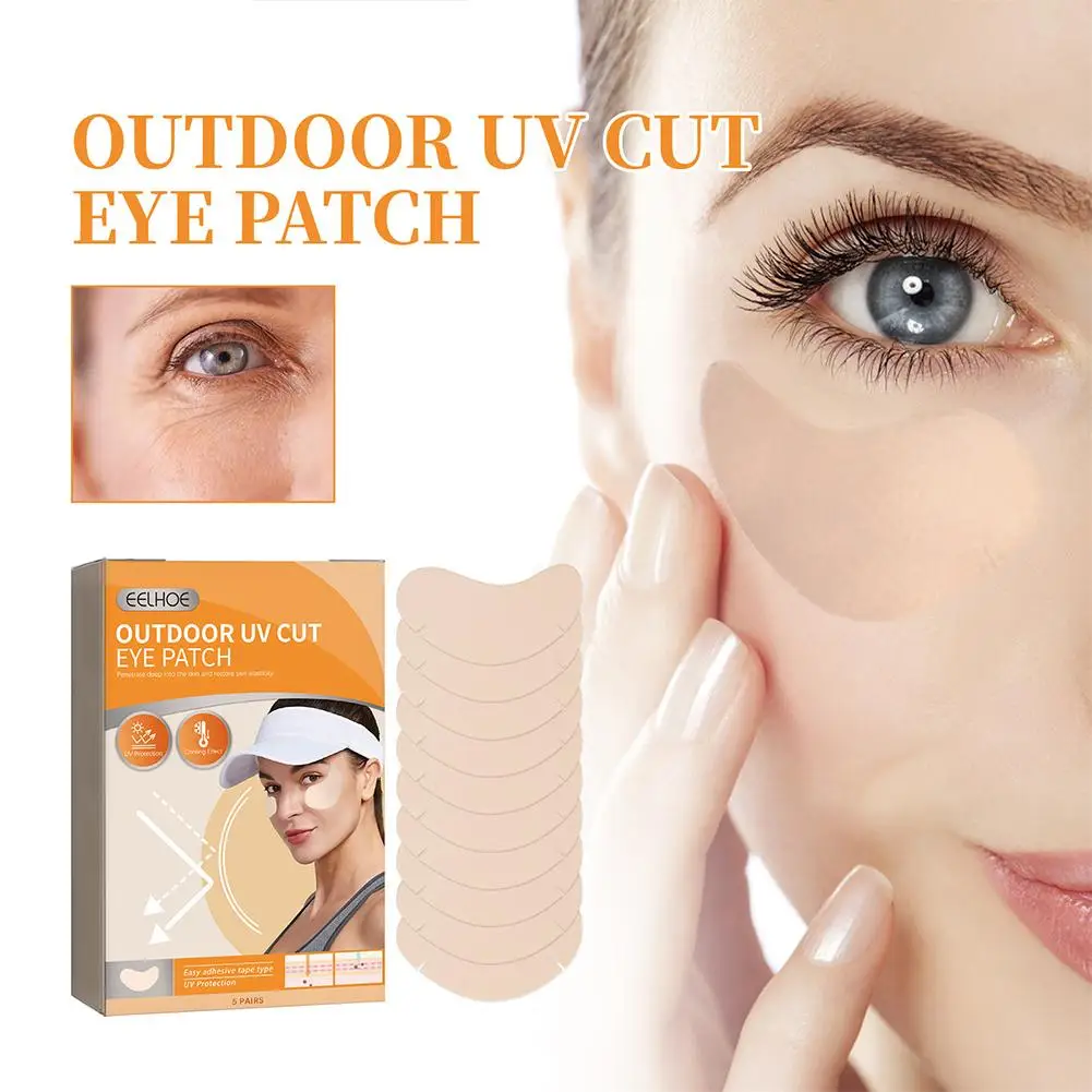 

5 пар солнцезащитные патчи для глаз УФ-наклейки для кожи успокаивающие лицо уменьшающие веснушки увлажняющие искусственные глаза P T7Z4
