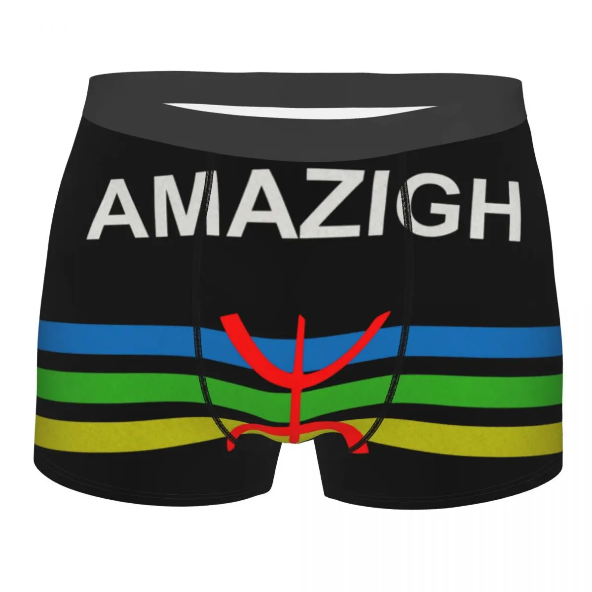 

Sexy Amazigh Flag And Emblem Boxers Shorts Underpants Male Comfortable Berber Amazigh Imazighen Briefs Underwear