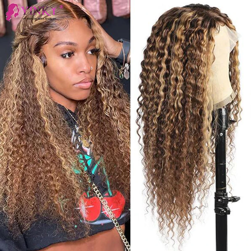 

Парик с глубокой кудрявой кружевной передней частью, парик из человеческих волос, HD парик на сетке передней части, бразильские парики на сет...