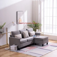 customizable modern sofa set living room furniture high quality sofa sectional chaise lounge fabric corner sofa wholesale