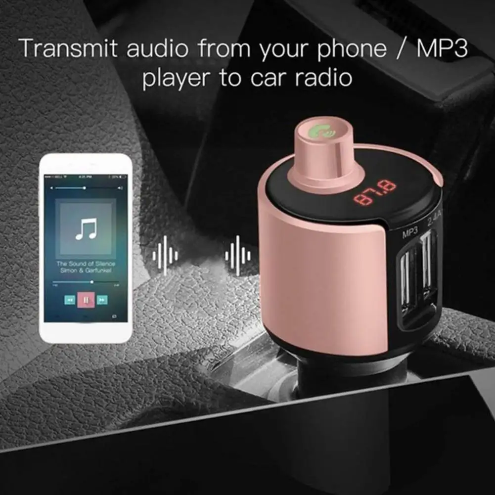Usb Car Charger Adapter Car Kit Handsfree Wireless Transmitter Charger Lcd Fm Usb Car Accessory Bluetooth Mp3 Hands Free Pl Z9i4 images - 6