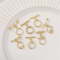 copper metal 2set ot clasps toggle clasps findings buckle connector for bracelet necklace jewelry making