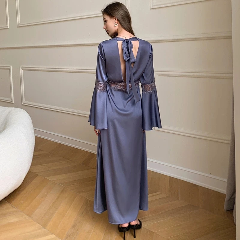 Robe Night Dress Women Satin Sleepwear Bride Bridesmaid Wedding Gift Sexy Nightgown Kimono Bathrobe Gown