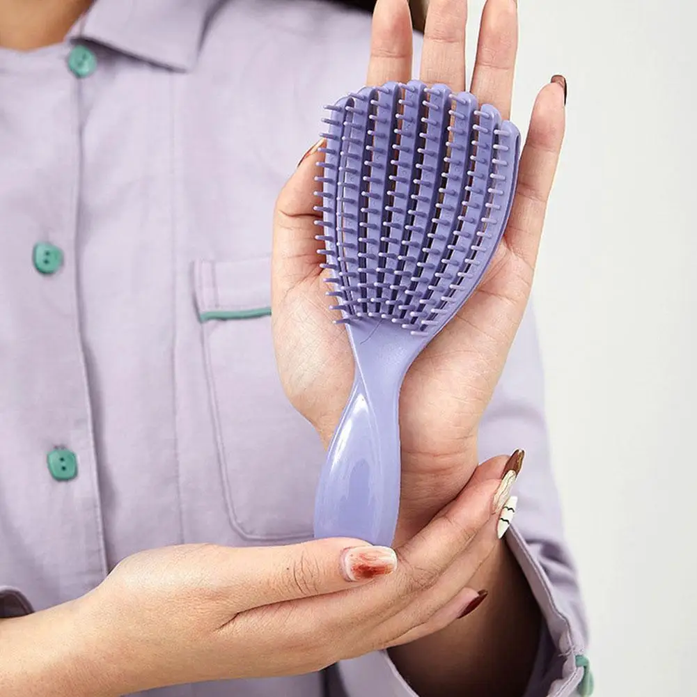 

Portable Fast Blow Drying Hollow Hair Fashionable Massage Fluffy Comb Detangling Brush For Wet Dry Long Short Hair P5A9