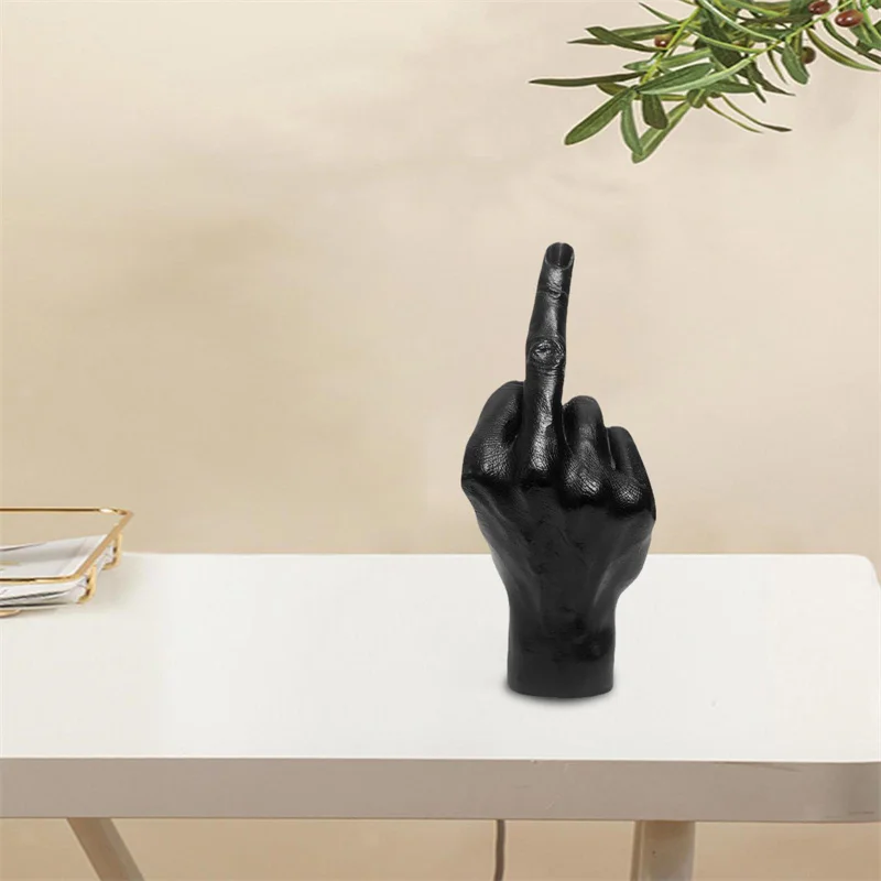 

Modern Nordic Style Creative Personalized Middle Finger Statue Resin Flower Decoration Craft Garden Home Potted Sculpture Plant