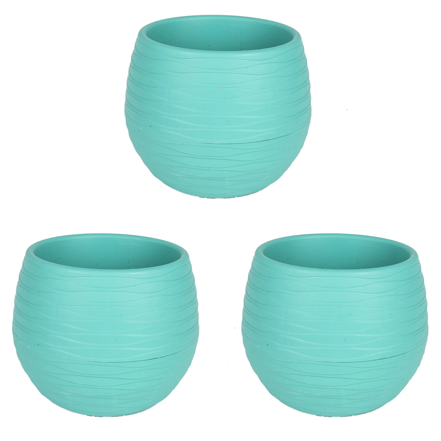 

3 pcs Sahra flower pot 1,3 liter blue 15 Cm No:5