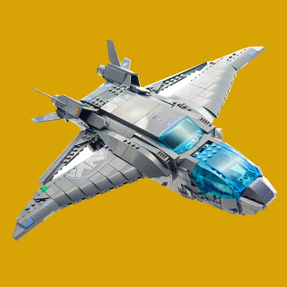 Miniso Marvel Avengers Quinjet Fighter Космический корабль Ironman Thor Локи Капитан Модель игрушки