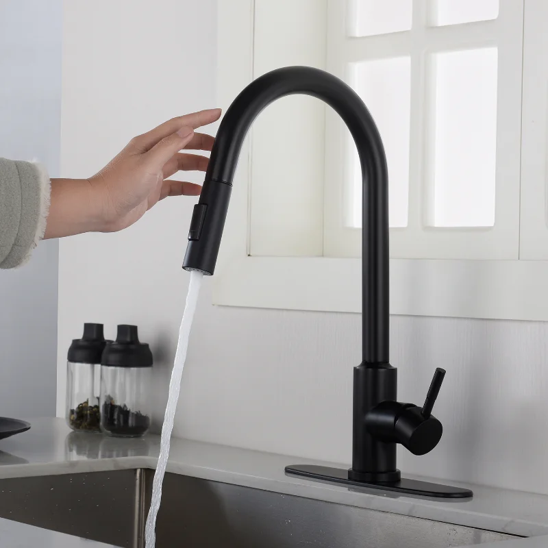 

[Flash Deal]Touch Kitchen Faucet with Pull-down Spray Has Excellent Corrosion Resistance and Rust Resistance[US Stock]
