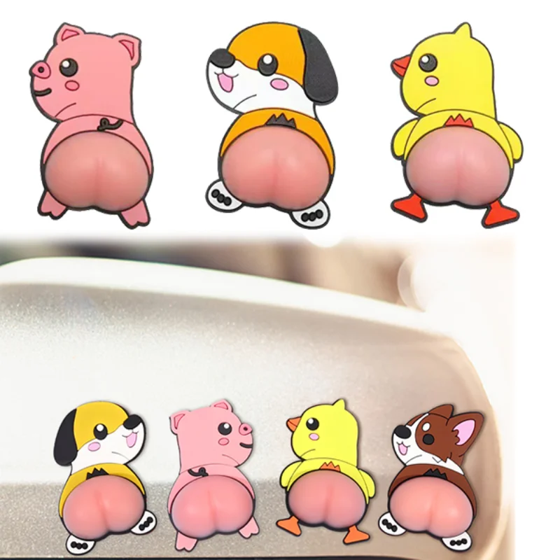 

Car Door Anti-collision Stickers Silicone Cartoon Butt Rubber Strips for Auto Rearview Mirror Door Handle Bumper Decals Sticker