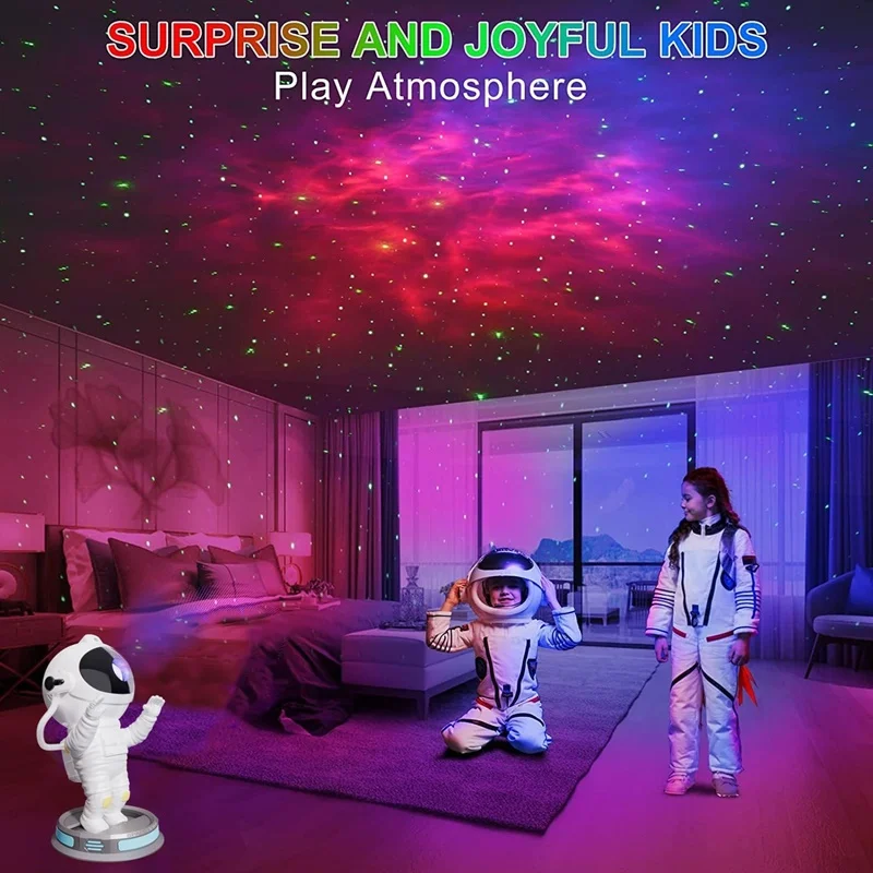 2023 Галактический проектор звездного неба Ночной светильник астронавт лампа