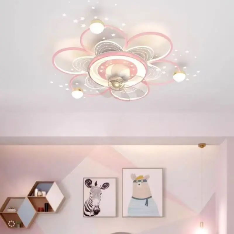 Современный светодиодный потолочный вентилятор для спальни украшение столовой