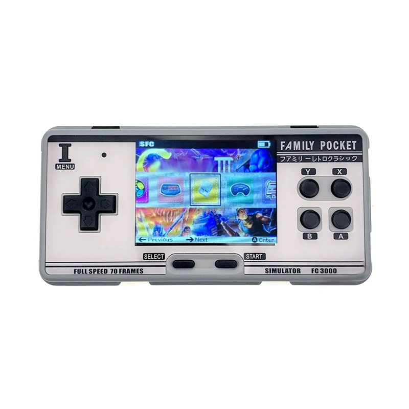 

1 Piece FC3000 Classic Retro Handheld Game Console 4000+ Games Video Game Player Best Gift Gray