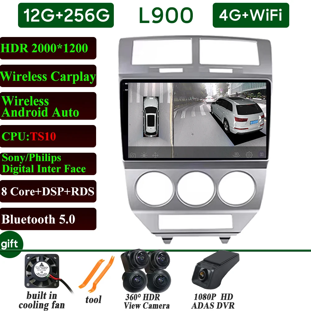 

Автомобильный радиоприемник Android 15 для Dodge Caliber 2007-2010 GPS Стерео Carplay Мультимедийный плеер Android Автоэкран 4G Wi-Fi Без 2din DVD