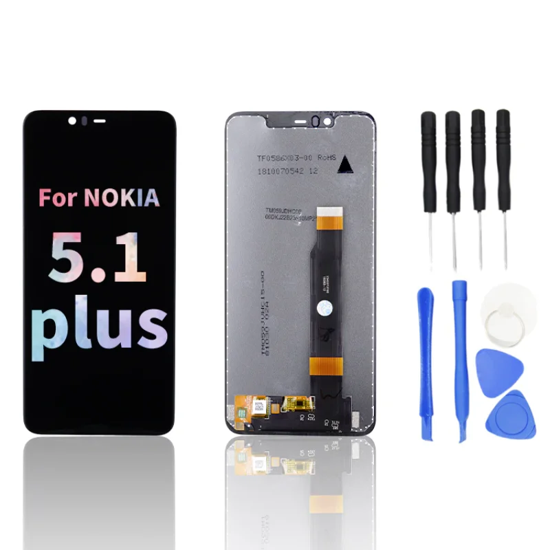 

Фабричный Лидер продаж, стандартный ЖК-дисплей Oled для Nokia 5,1 Plus, Замена сенсорного экрана с дигитайзером