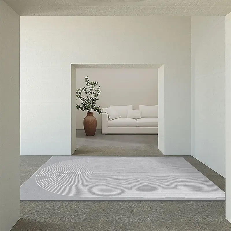 

Advanced Minimalist Living Room Large Area Carpet Crystal Velvet Bedroom Bedside Rug Sofa Coffee Table Floor Mat Homestay Carpet