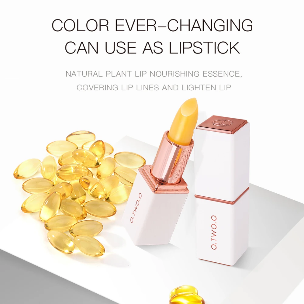 

O.TWO.O Colors Ever-changing Lip Balm Lipstick Long Lasting Hygienic Moisturizing Lipstick Anti Aging Makeup Lip Care