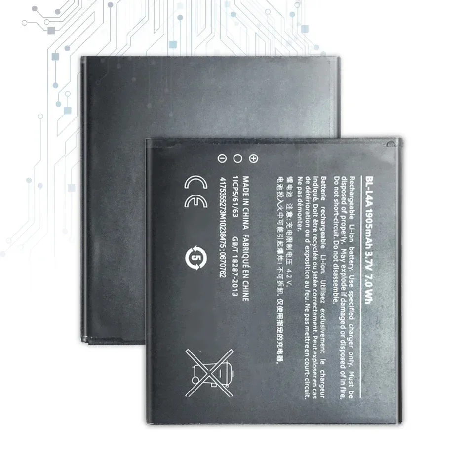 BL-L4A BV-L4A Сменный аккумулятор 2200 мАч для Nokia Lumia 535 830 RM984 RM-1090 RM-1089 BLL4A BL L4A + номер