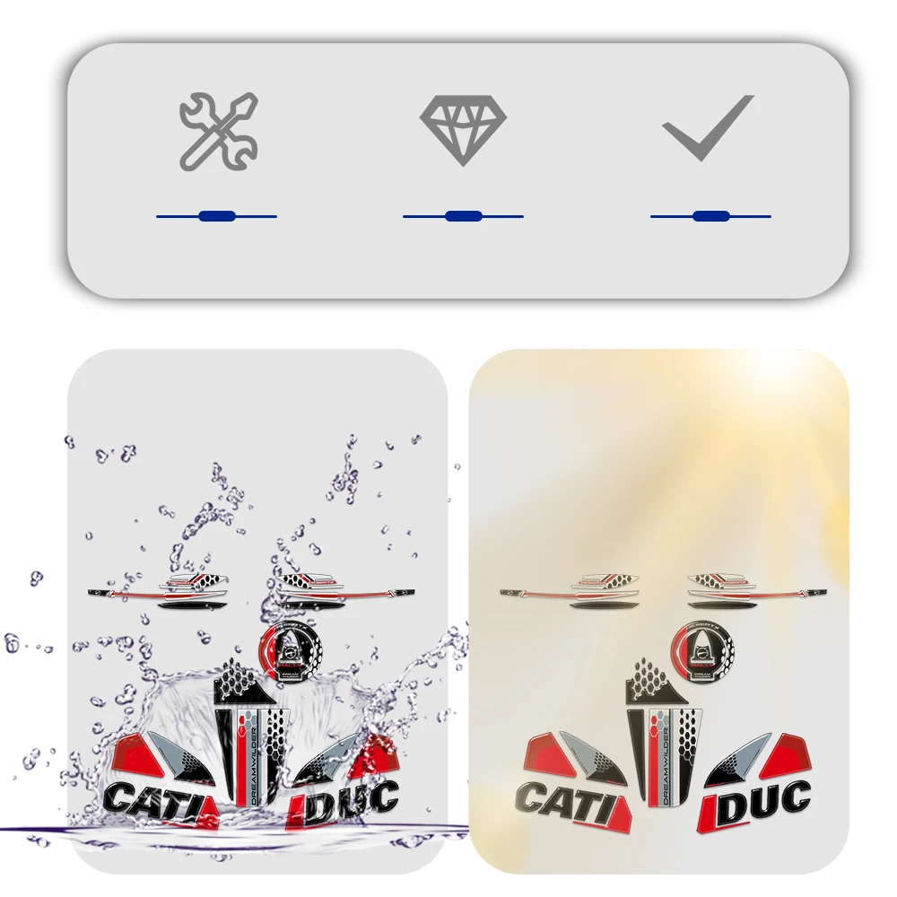 Для DESERT X RALLY 2024 DesertX Rally мотоцикл 3D наклейка из эпоксидной смолы защитный комплект