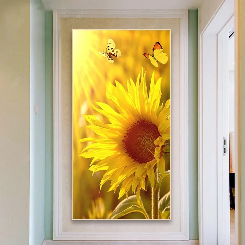 

5D Diamond Painting Sunflower Full Diamond Art Embroidery Large Office Living Room Home Decoration Diamond Cross Stitch Kits