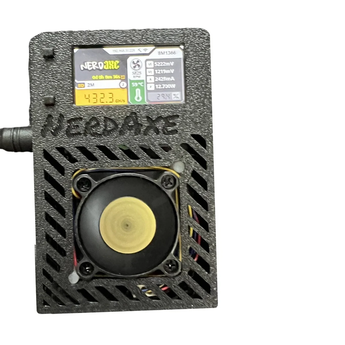 NerdAxe Miner Nerdminer с дисплеем S19XP BM1366 500Gh/S ASIC Bitaxe Bitcoin Micro-Miner Лотерейный майнер BR PLUG A