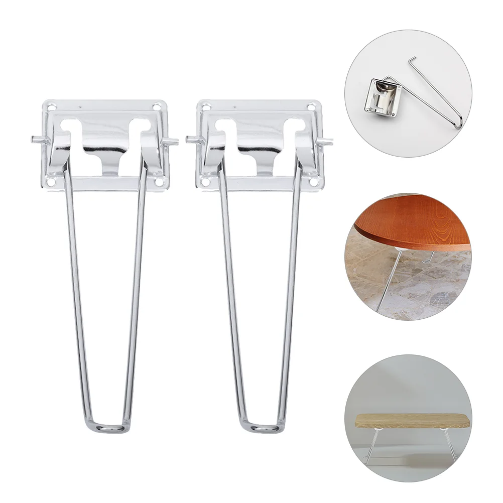 

2pcs Metal Table Legs Foldable Table Legs Folding Hairpin Legs for Coffee Table