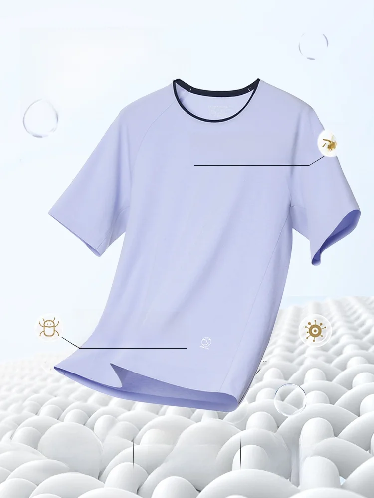 Mr. Aimu 24ss Одежда для сна с морскими водорослями пуловер круглым вырезом короткий