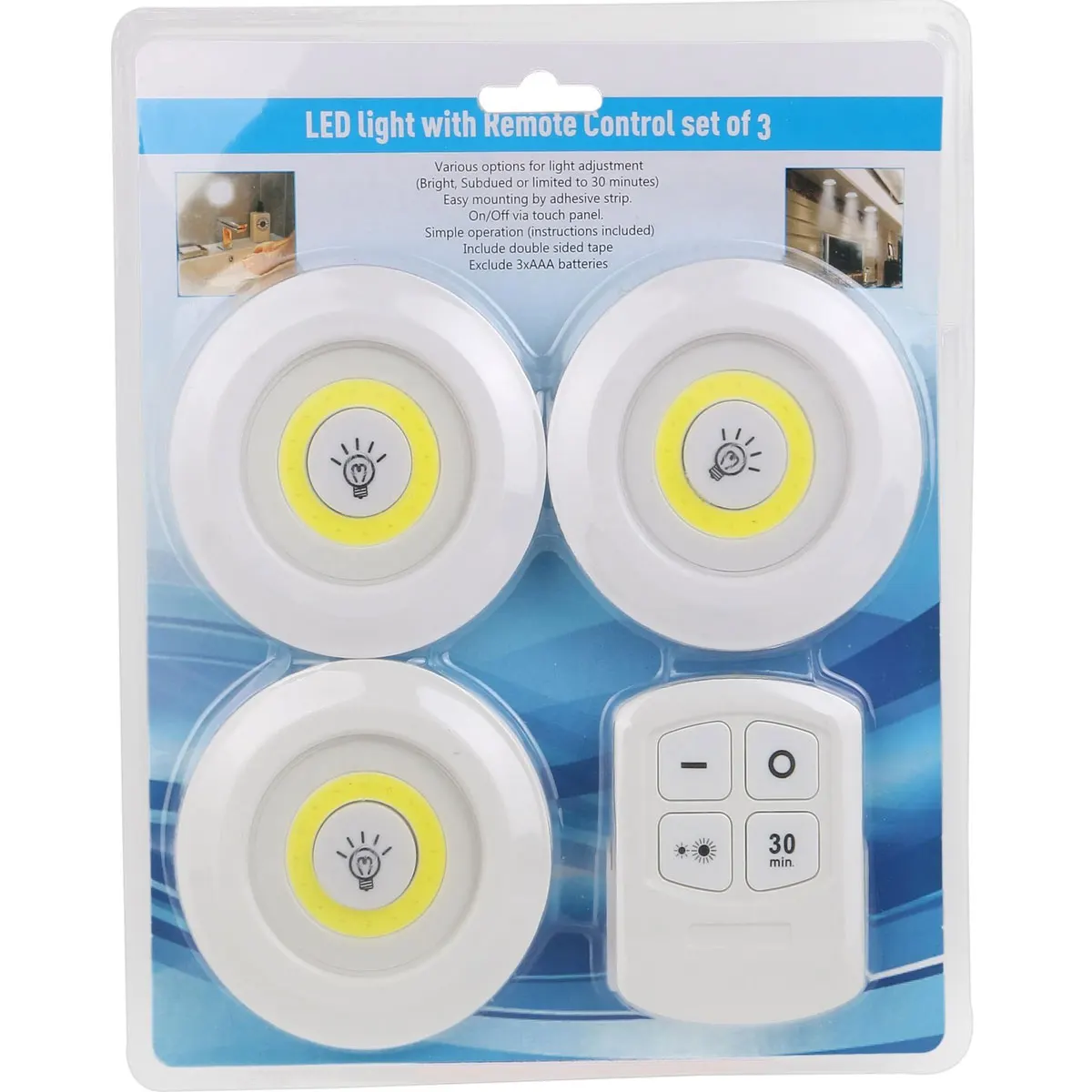 

Remote control adhesive Led Spot lamp ergonomic design practical products