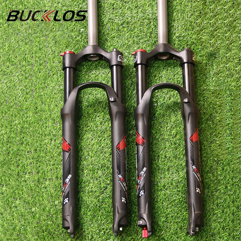 

BUCKLOS Mountain Bike Suspension Fork 26/27.5/29inch Cycling Fork MTB Disc Brake QR 9mm 100mm Travel Bicycle Front Forks 1-1/8"