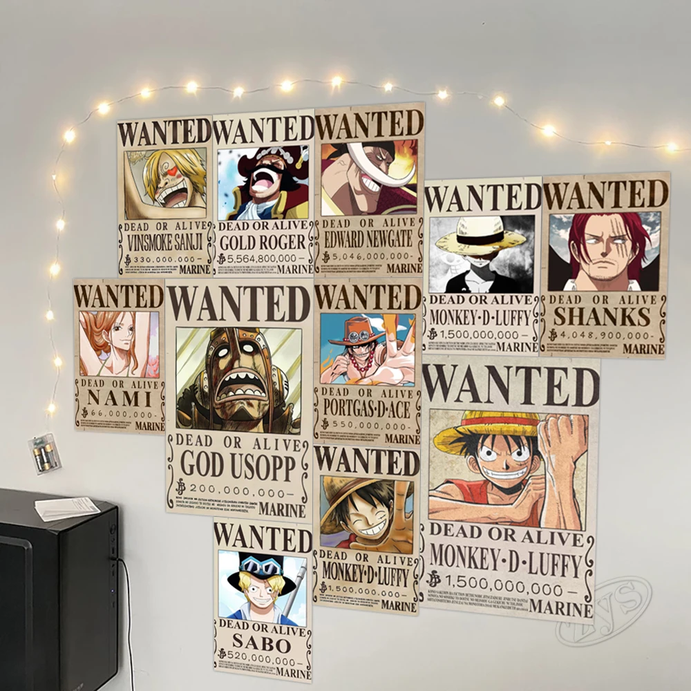 Обезьянка д. Luffy крафт-бумага стена один кусок картины дома Vinsmoke Sanji постер