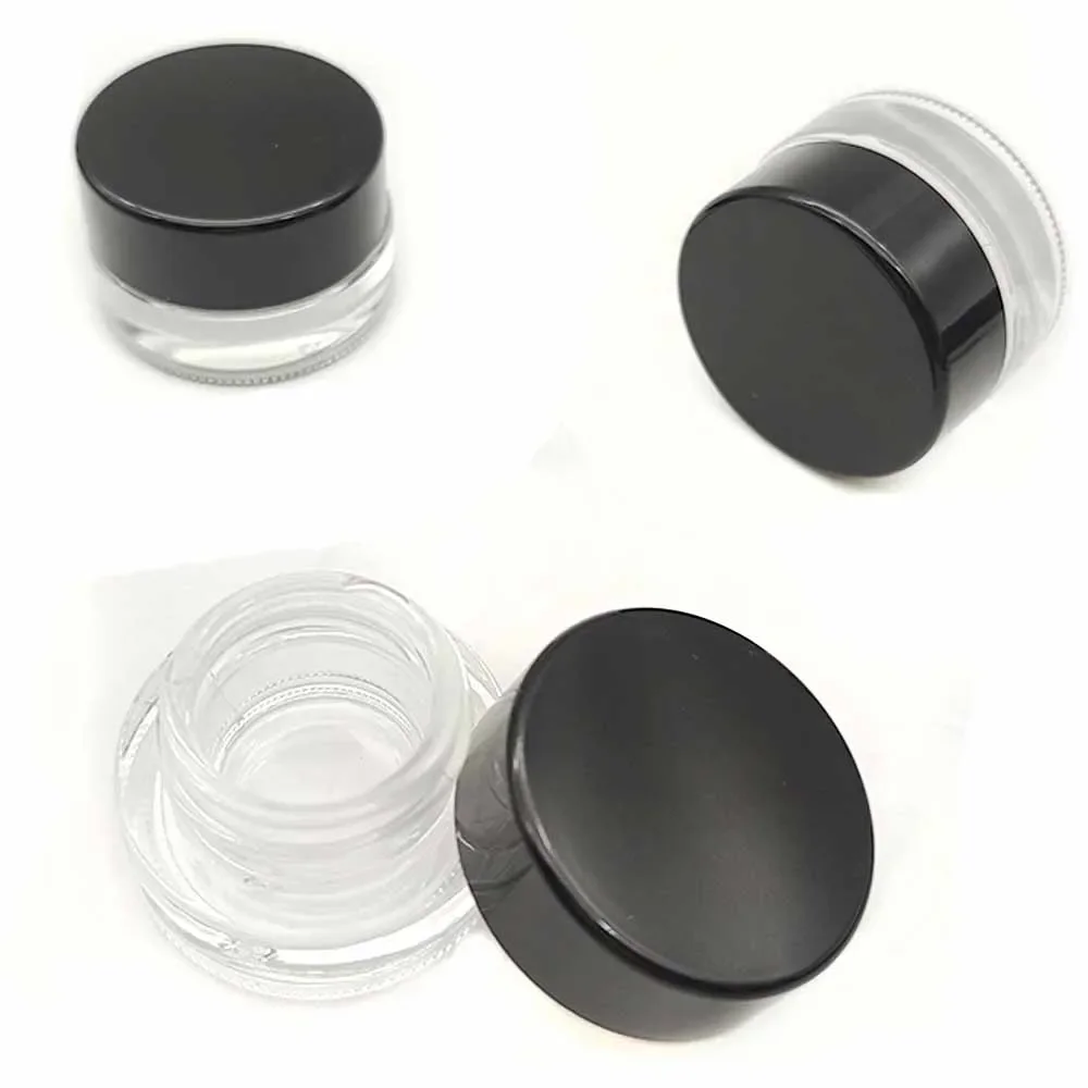 

20 шт. 3 г пустая банка для крема косметический контейнер для макияжа стеклянные банки прозрачная емкость для теней для век бальзам для губ маникюр