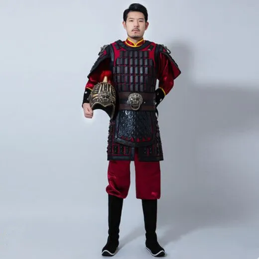

Кино ТВ исторический общий армированный наряд китайские костюмы старинного солдата мужская униформа воина для фотостудии Хэллоуин