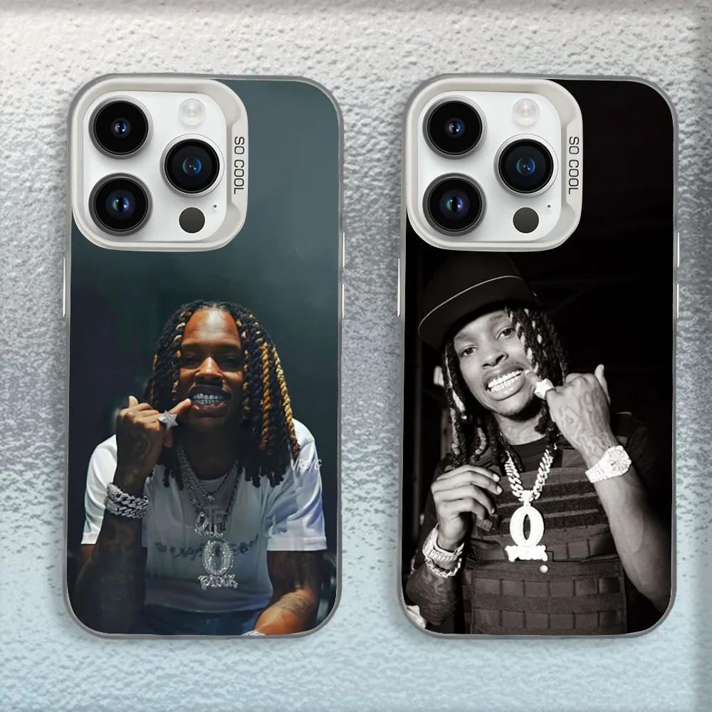 Фото Чехол для телефона Raper K-King Von для iPhone 16,15,14,13,12,11, Mini, Pro,MAX, белый матовый противоударный чехол №1