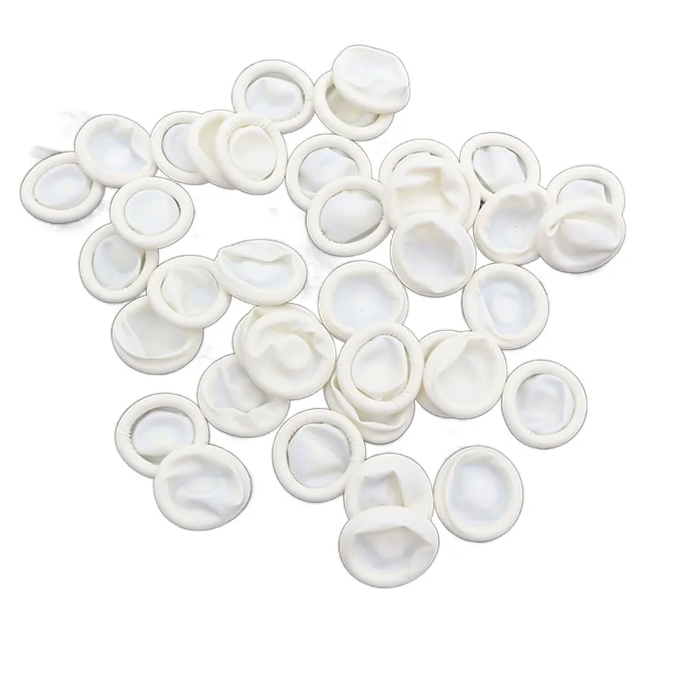 

100PCS/SET Durable Natural Latex Anti-Static Finger Cots Practical Design Disposable Makeup Eyebrow Extension Gloves Tools Hot