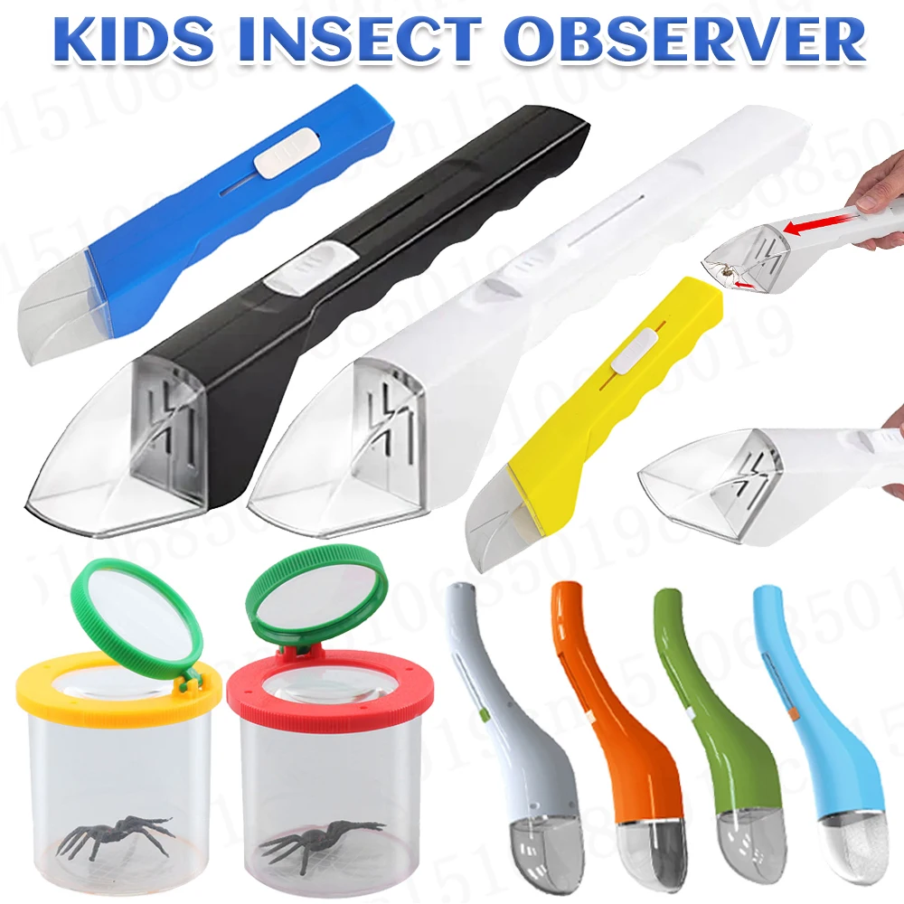 Портативный прозрачный ловец насекомых для внутреннего и наружного