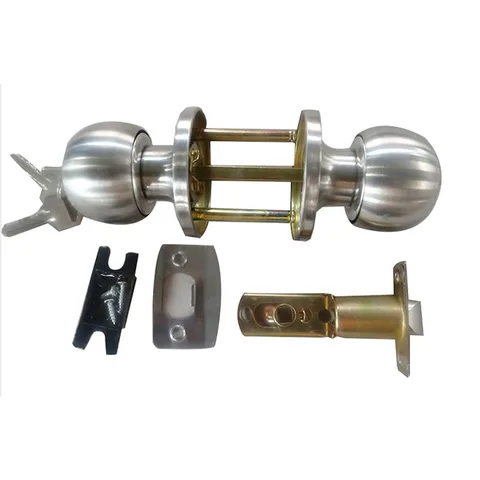 Круглая ручка для входной двери, ручка из нержавеющей стали с 3 ключами для спальни, гостиной