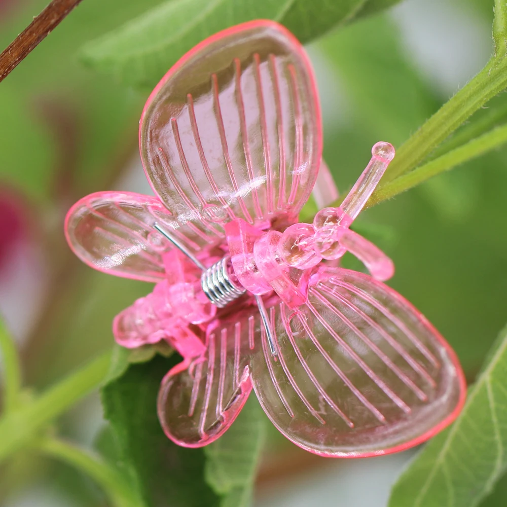 10-800PCS Orchid Clips Butterfly Clamps Garden Plants Vine Climbing Fixed Support Colorful Plastic Ornamental Bonsai Decoration images - 6