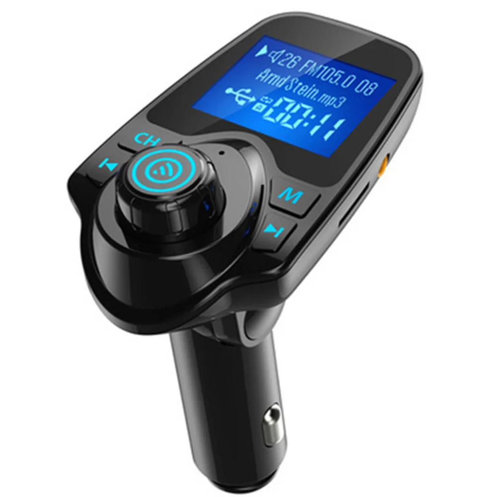 

30Pcs/lot T11 5V 2.1A,T11 Car LCD Bluetooth MP3 Player Hands-free Dual USB Charger For iPhone 11 Pro 7 8 Plus Phone Adapter