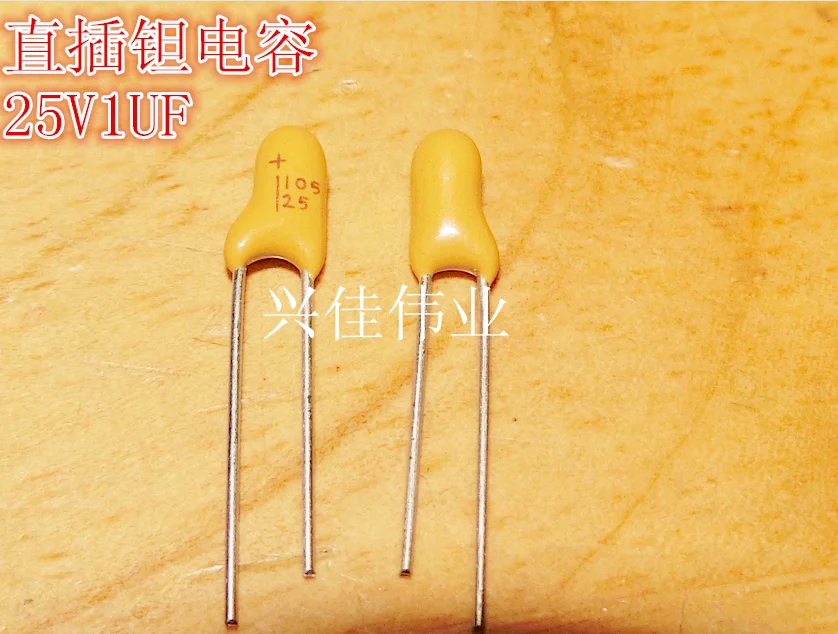 

Original 10pcs/ 25V1UF ( 105H ) 105 25V Tantalum Capacitor