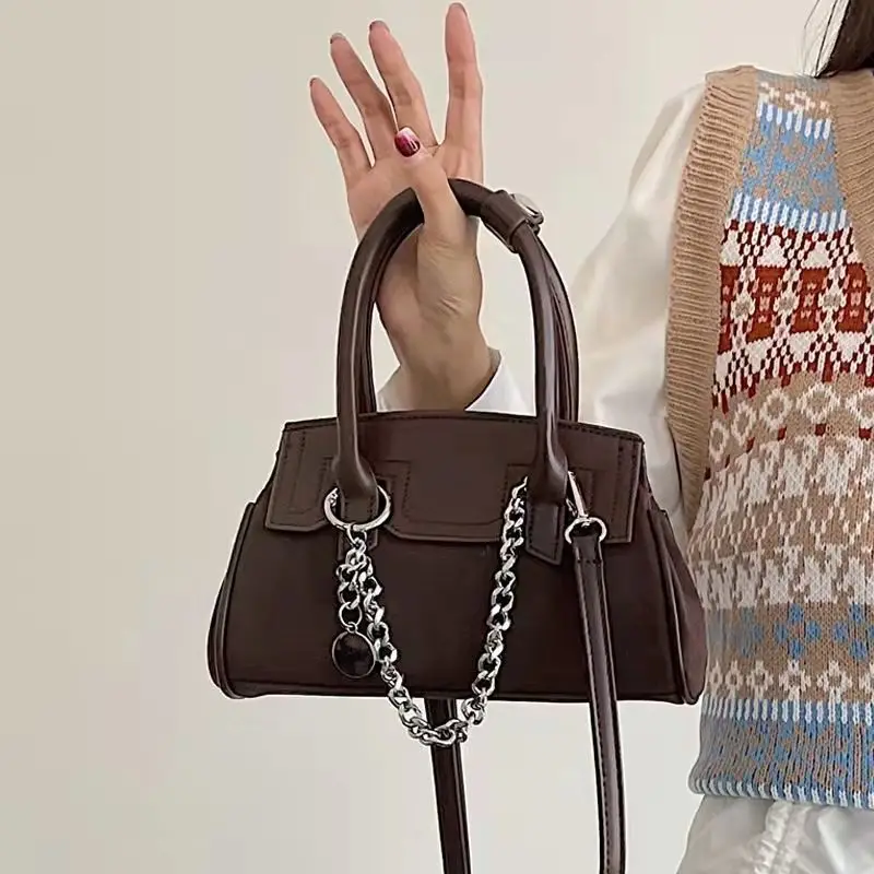 

Richme Vintage Solid Bolso Mujer 2022 New Trendy Chains PU Sac A Main Femme Fashion Crossbody Ladies Shoulder Bag Shoppers