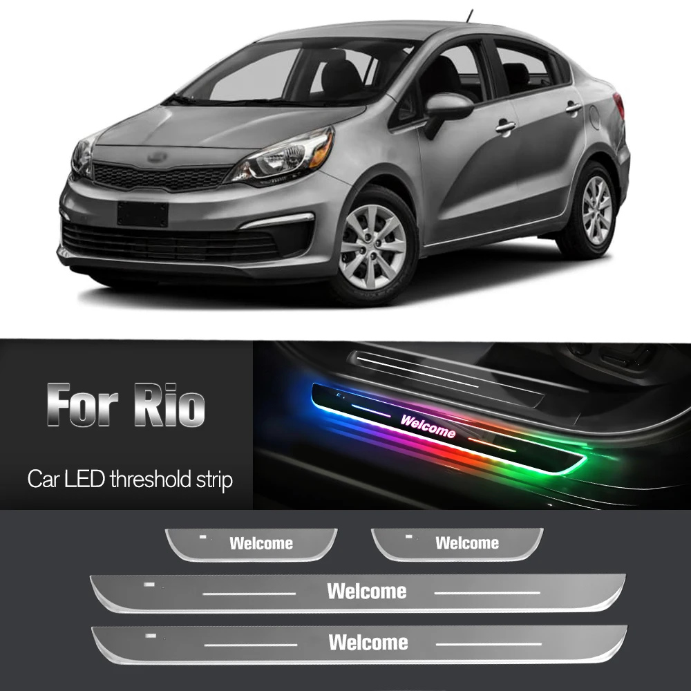 Автомобильный порог для Kia Rio 1 2 3 4 2000-2023 2012 2013 2018 индивидуальный логотип