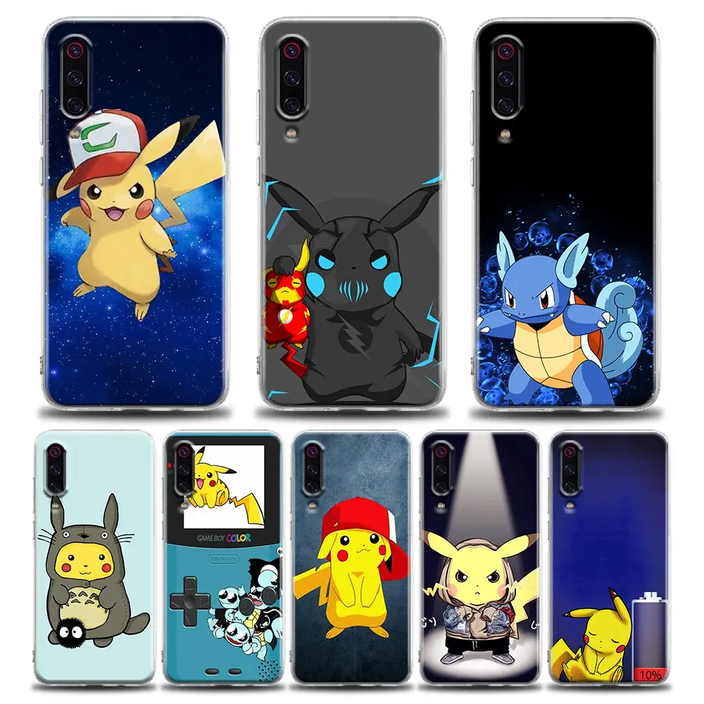 

Pokemon Anime Pikachu Phone Case for Xiaomi Mi 11 10 Lite 10T 9 SE 11T Note 10 Pro Poco M3 F3 X3 M4 Silicone Case Cover Pikachu