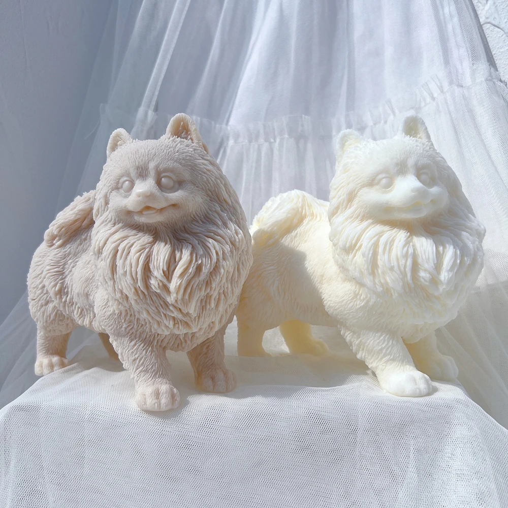 Помаранский щенок фотоформа животные щенки соевый воск Силиконовая Форма Собака