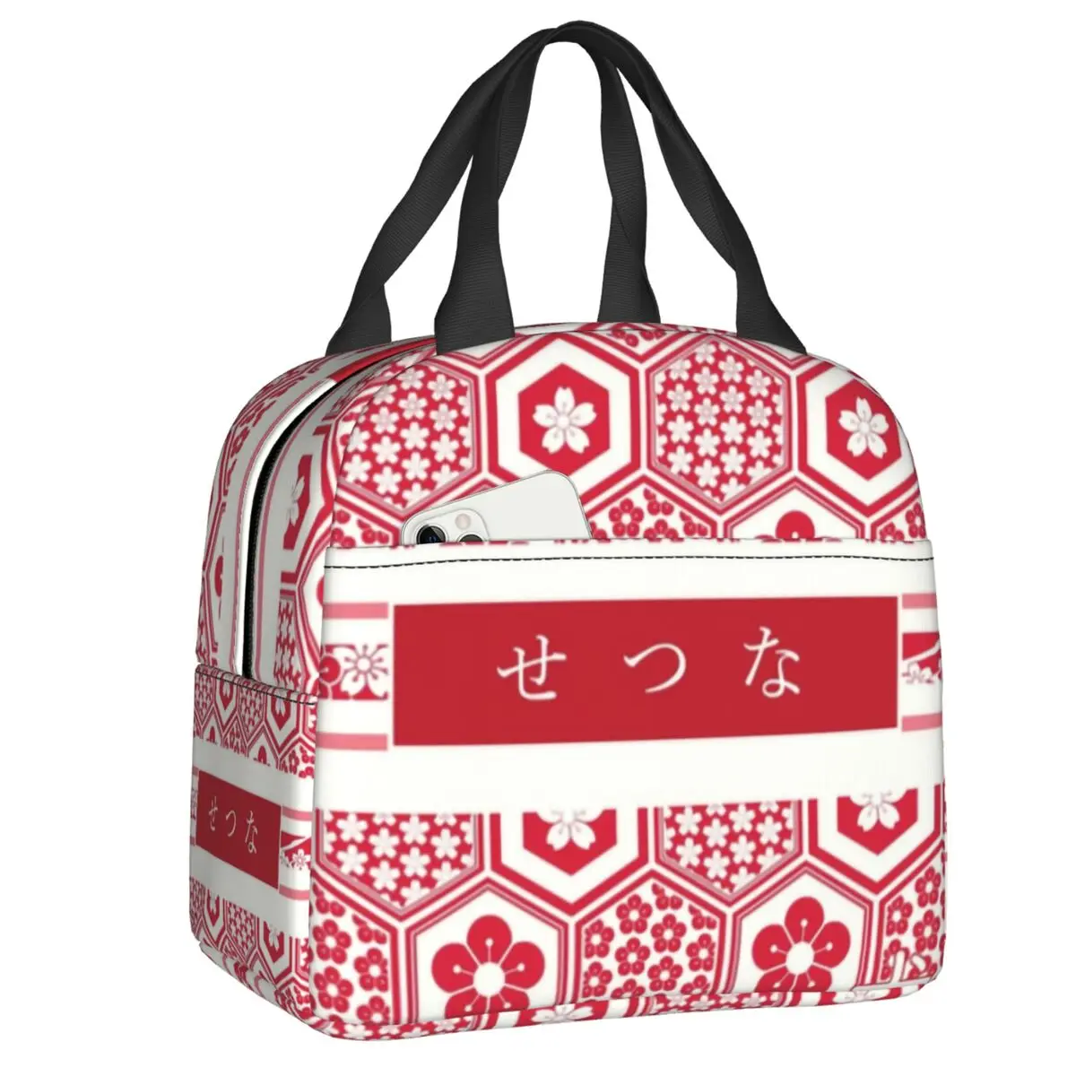 

Setsuna Of The West Kimono Sesshoumaru Pattern Resuable Lunch Boxes Kagome Inuyasha Cooler Thermal Food Insulated Lunch Bag