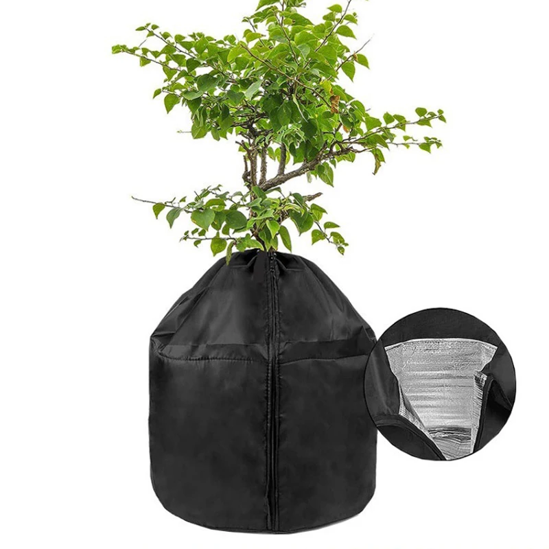 

Зимний уличный морозостойкий защитный чехол для растений со шнурком и молнией, защитный чехол для растений, можно использовать повторно