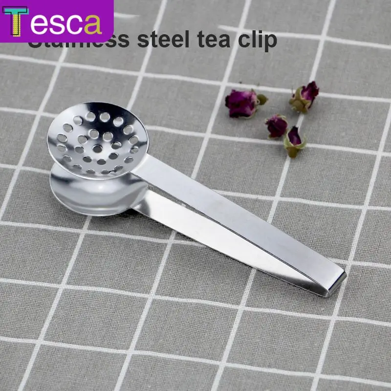 

Stainless Steel Thickened Tea Bag Tongs Teabag Squeezer Creative Tea Clip Tea Leaf Strainer Lemon Clip Sugar Clip Kitchen Gadget