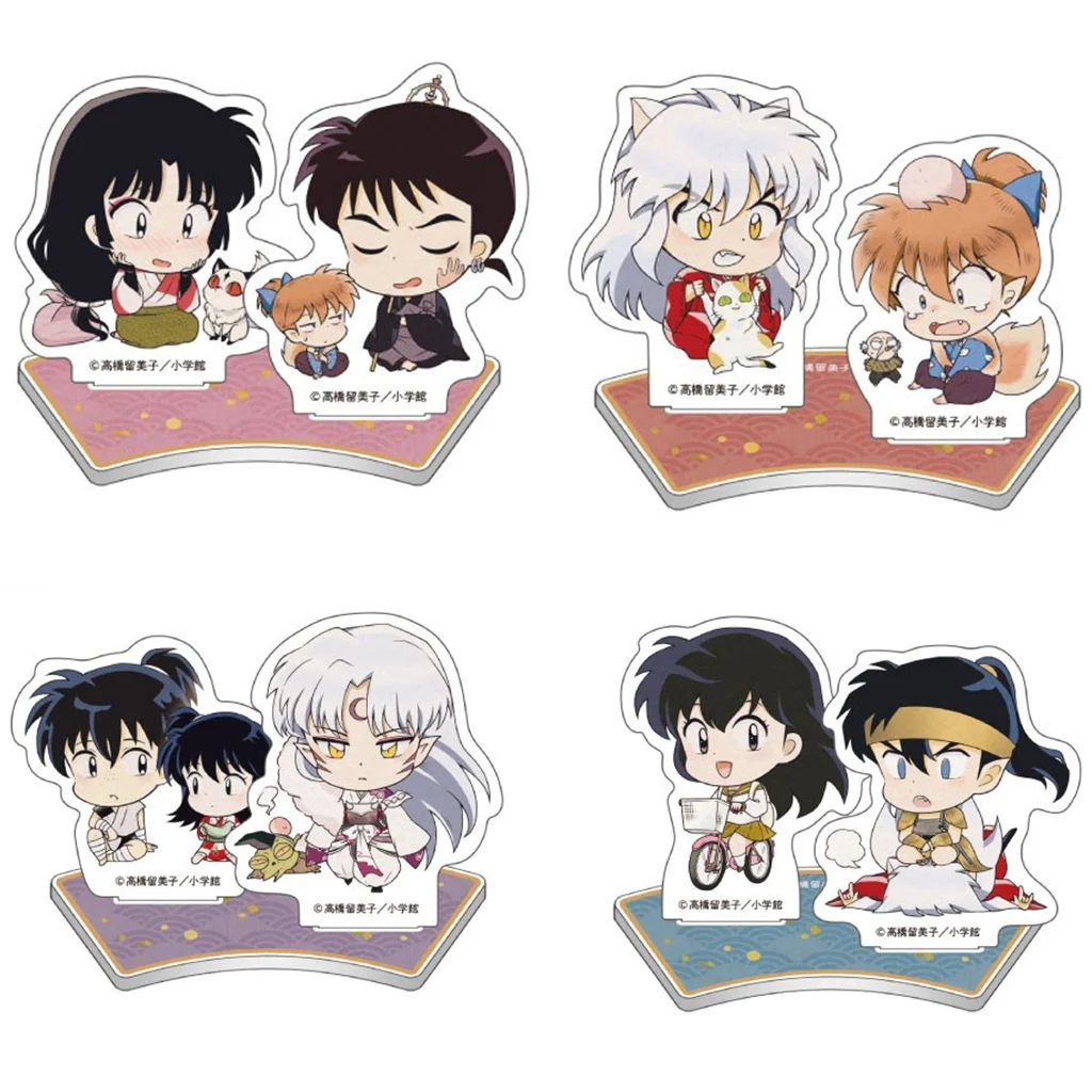 

Anime Inuyasha Action Figure Doll Higurashi Kagome Miroku Sesshoumaru Acrylic Stand Model Plate Cosplay Toy for Gift